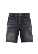 Bermude DSQUARED2, Black Fog Wash Marine Shorts
