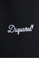 Bermude DSQUARED2, SCHWARZ Baumwollshorts mit gesticktem Logo