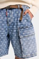 Bermude DSQUARED2, Light Wash Utility Shorts