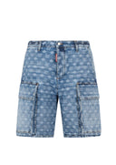 Bermude DSQUARED2, Light Wash Utility Shorts