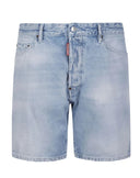 Bermude DSQUARED2, Light Diagonale Wash Marine Shorts