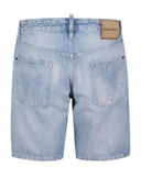 Bermude DSQUARED2, Light Diagonale Wash Marine Shorts