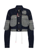 Jacheta DSQUARED2, Cropped Jean Jacket