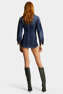 Rochie DSQUARED2, Dark Denim, Bustier Design
