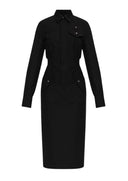 Rochie DSQUARED2,  Rochie din lana cu deschidere la spate