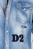 Camasa Dsquared2, Denim, D2 frontal