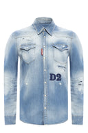 Camasa Dsquared2, Denim, D2 frontal