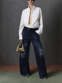 CAMASA DSQUARED2, Tuxedo, Front Plastron Detail, White