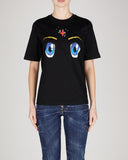 Tricou DSQUARED2, Insertie Blue Eyes, Negru