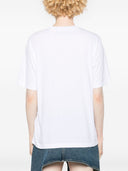 Tricou DSQUARED2, Small Front Logo, Red Details, White