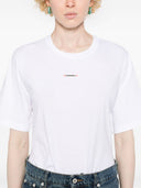 Tricou DSQUARED2, Small Front Logo, Red Details, White
