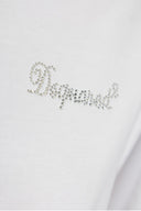 Tricou DSQUARED2, Logo Shimmering, White
