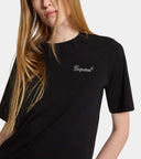 Tricou DSQUARED2, Easy Fit Crystal Logo, Black