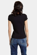 Tricou DSQUARED2, Mini Fit Maple Leaf, Black