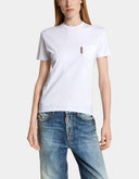 Tricou DSQUARED2, Just Right Fit, Red Label, White