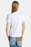 Tricou DSQUARED2, Just Right Fit, Red Label, White