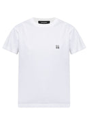Tricou DSQUARED2, Metal D2 Upside Down Regular Fit T-Shirt, White