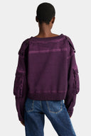 Bluza DSQUARED2, D2 Upside Down Supernegative Dyed Crewneck, Mov
