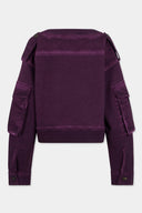 Bluza DSQUARED2, D2 Upside Down Supernegative Dyed Crewneck, Mov