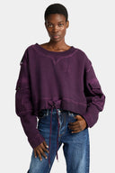 Bluza DSQUARED2, D2 Upside Down Supernegative Dyed Crewneck, Mov