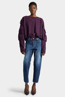Bluza DSQUARED2, D2 Upside Down Supernegative Dyed Crewneck, Mov