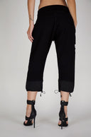 Pantaloni Dsquared2, Sireturi Negre, Logo Frunza