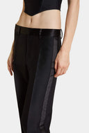PANTALONI DSQUARED2, Daisy Tuxedo, Wool, Black