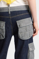 Pantaloni DSQUARED2, Dark Weight Wash Loose Twist Jeans