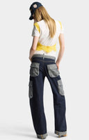 Pantaloni DSQUARED2, Dark Weight Wash Loose Twist Jeans