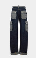 Pantaloni DSQUARED2, Dark Weight Wash Loose Twist Jeans