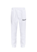 Pantaloni Dsquared2, Sweatpants with embroidered logo, Alb
