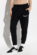 Pantaloni Dsquared2, Sweatpants with embroidered logo, Negru