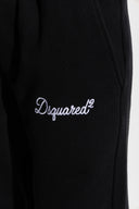 Pantaloni Dsquared2, Sweatpants with embroidered logo, Negru