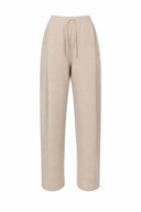 Pantaloni DSQUARED2, Wide-leg trousers with drawstring, Lana, Gri