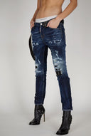 Jeans Dsquared2,  Cu insertii metalice pe buzunare, Blue