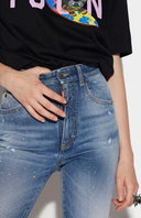 Jeans  DSQUARED2, High Waist Cropped Twiggy, Blue