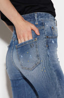 Jeans  DSQUARED2, High Waist Cropped Twiggy, Blue