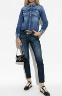 BLUGI DSQUARED2, NAVY BLUE Jeans "Medium Waist Jennifer"