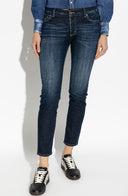BLUGI DSQUARED2, NAVY BLUE Jeans "Medium Waist Jennifer"
