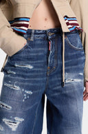 Jeans DSQUARED2, Medium Ripped Wash Baggy Traveller Jeans