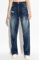Jeans DSQUARED2, Straight-Leg Distressed Jeans