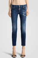 Jeans Dsquared2, Skinny Jeans Woman, Navy Blue