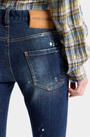 Jeans DSQUARED2, Medium Red Spots Wash Teddy Jeans