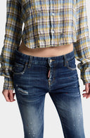 Jeans DSQUARED2, Medium Red Spots Wash Teddy Jeans