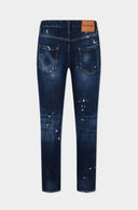 Jeans DSQUARED2, Medium Red Spots Wash Teddy Jeans