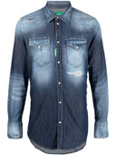 Camasa DSQUARED2, Denim Green Logo