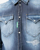 Camasa DSQUARED2, Denim Green Logo