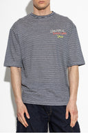 Tricou DSQUARED2, Summer Lovers, Seaside Stripes, White, Black, Regular Fit