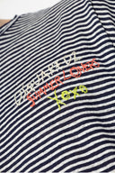 Tricou DSQUARED2, Summer Lovers, Seaside Stripes, White, Black, Regular Fit