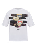 Tricou DSQUARED2, Dsquared2 WHITE T-shirt with logo
